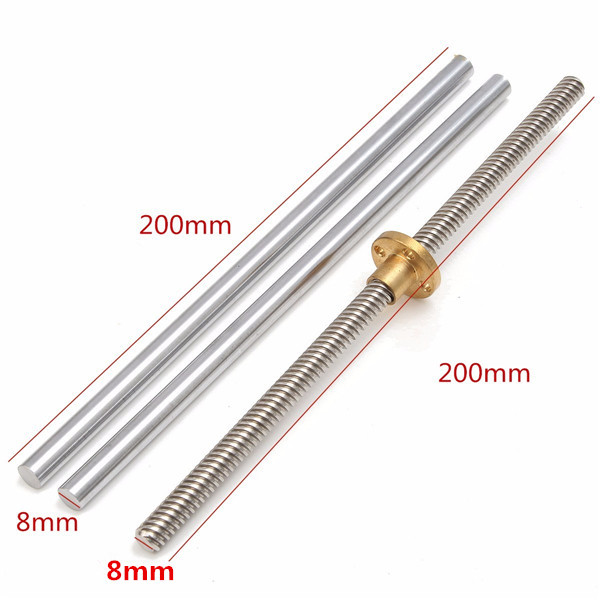 Machifit 15pcs 200mm Optical Axis Guide Bearing Housings Aluminum Rail Shaft Support Set CNC Parts Machifit 15pcs 200mm Optical Axis Guide Bearing Housings Aluminum Rail Shaft Support Set CNC Parts