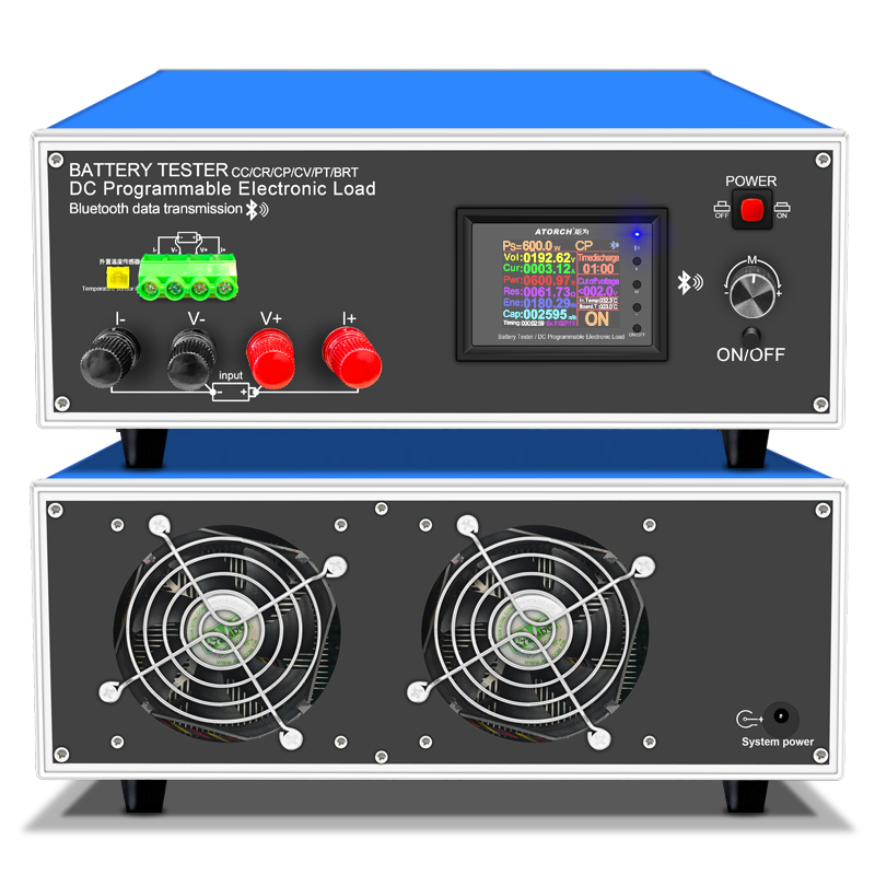 ATORCH Electronic Load Car Battery Tester Charge Voltage Indicator 18650 Pack Capacity Monitor USB DC 12V Checker Tools