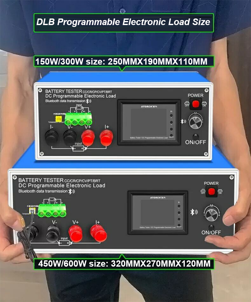 ATORCH Electronic Load Car Battery Tester Charge Voltage Indicator 18650 Pack Capacity Monitor USB DC 12V Checker Tools