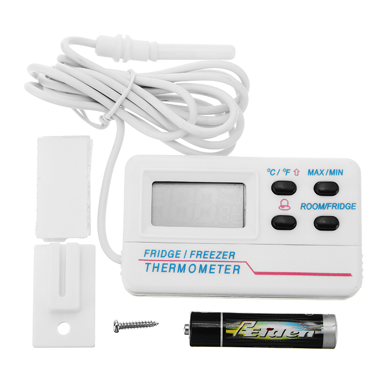 Digital Fridge Refrigerator Temperature Meter Thermometer Alarm with Sensor ??/?H