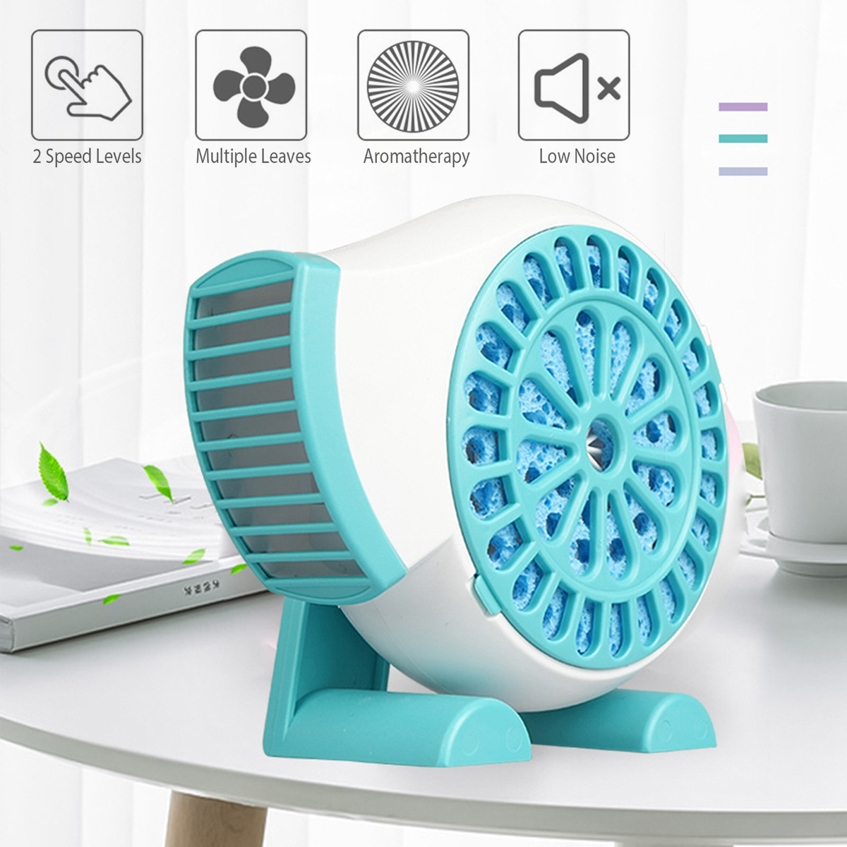 Creative Mini Fan Handheld USB Fan Rechargeable Strong Wind Cooling Fan Ultrathin Low Noise Summer Essentials