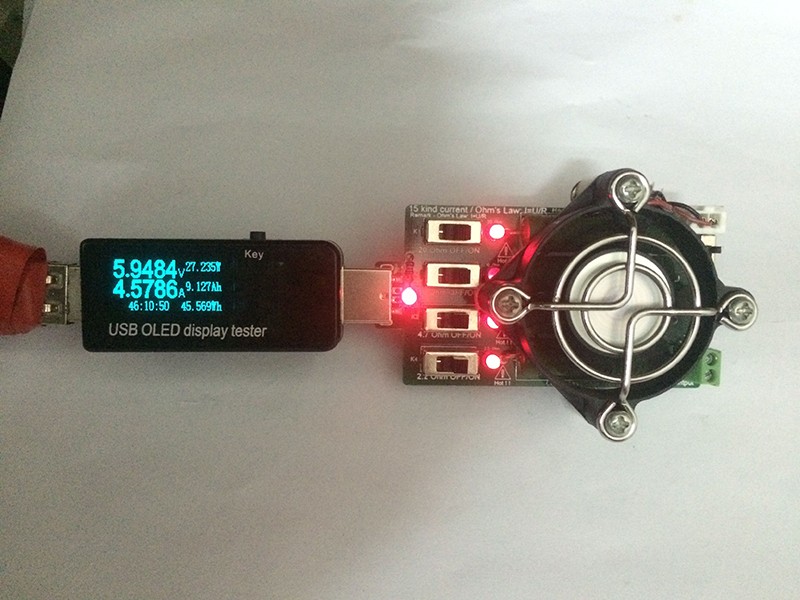 Adjustable 15 Kind Current USB Load Resistor Electronic Discharge Resistance Capacity Tester DC Voltmeter Energy Voltage Ammeter