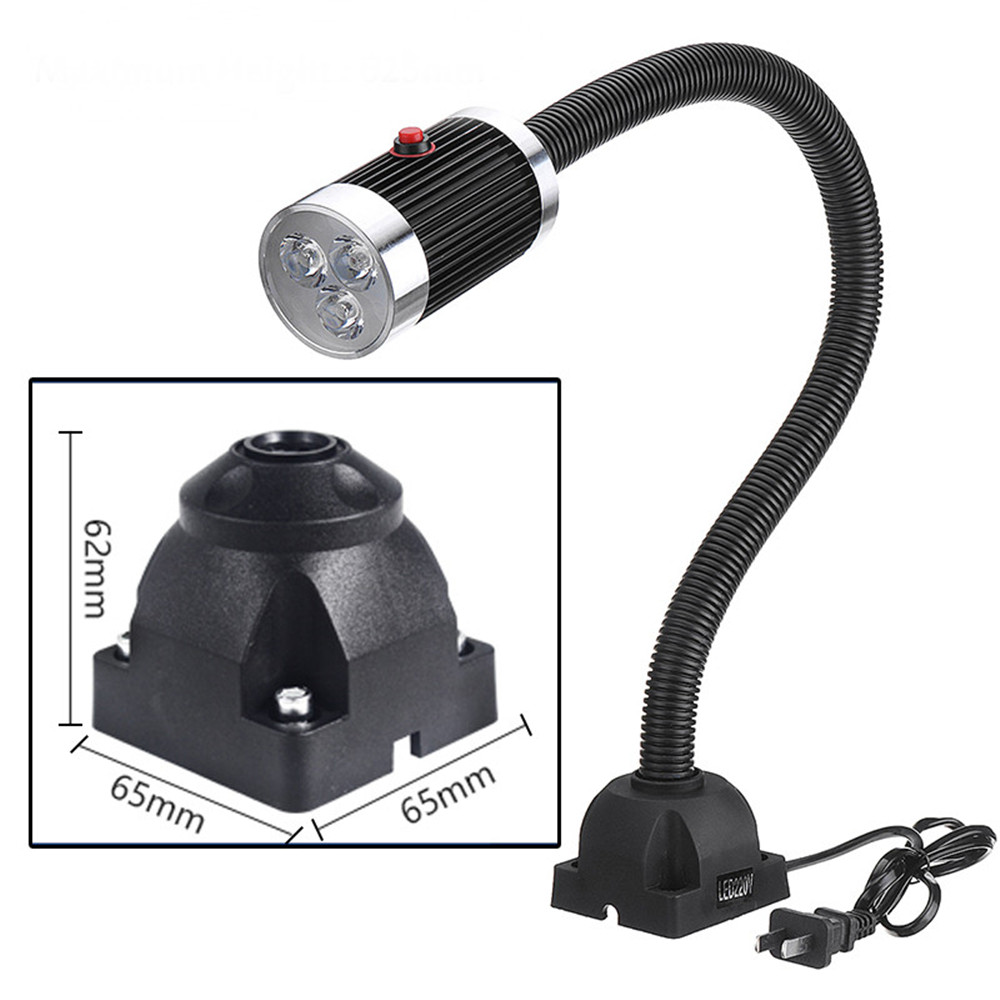 110-220V 9W Magnetic Base Work Light Aluminum Alloy Working Tool For CNC Machine