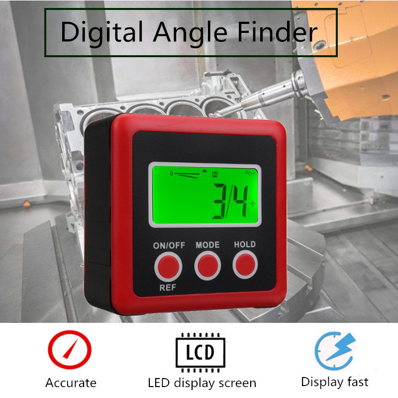 Digital Protractor Angle Finder Digital Protractor Inclinometer Spirit Level Ruler 
