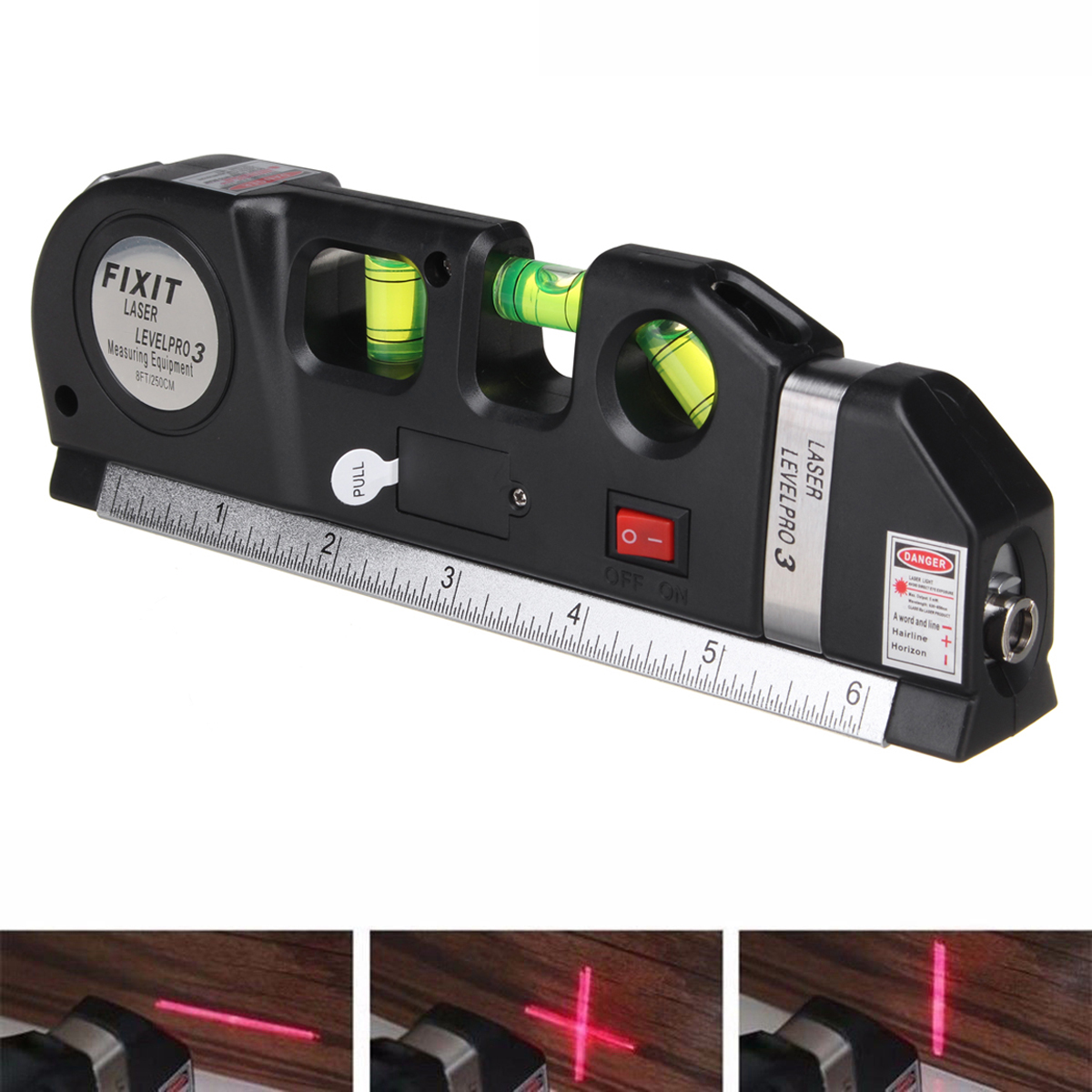 Laser Level Spirit Level Line Lasers Ruler Horizontal Ruler Measure Line Tools Adjusted Standard 