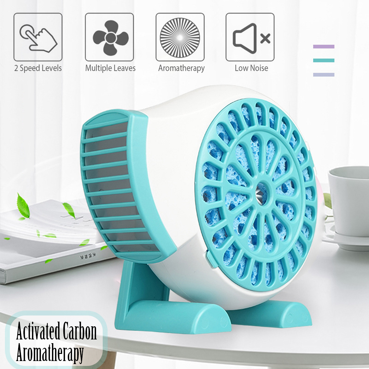 Creative Mini Fan Handheld USB Fan Rechargeable Strong Wind Cooling Fan Ultrathin Low Noise Summer Essentials