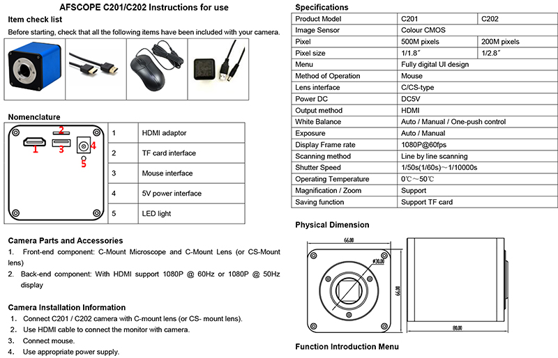 Autofocus HDMI TF Video Auto Focus Industry Microscope Camera + 180X C-Mount Lens+Stand+144 LED Ring Light+10.1 LCD
