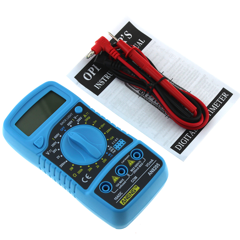 ANENG AN8205 Professional Digital Multimeter AC/DC Ammeter Voltmeter Ohm Tester