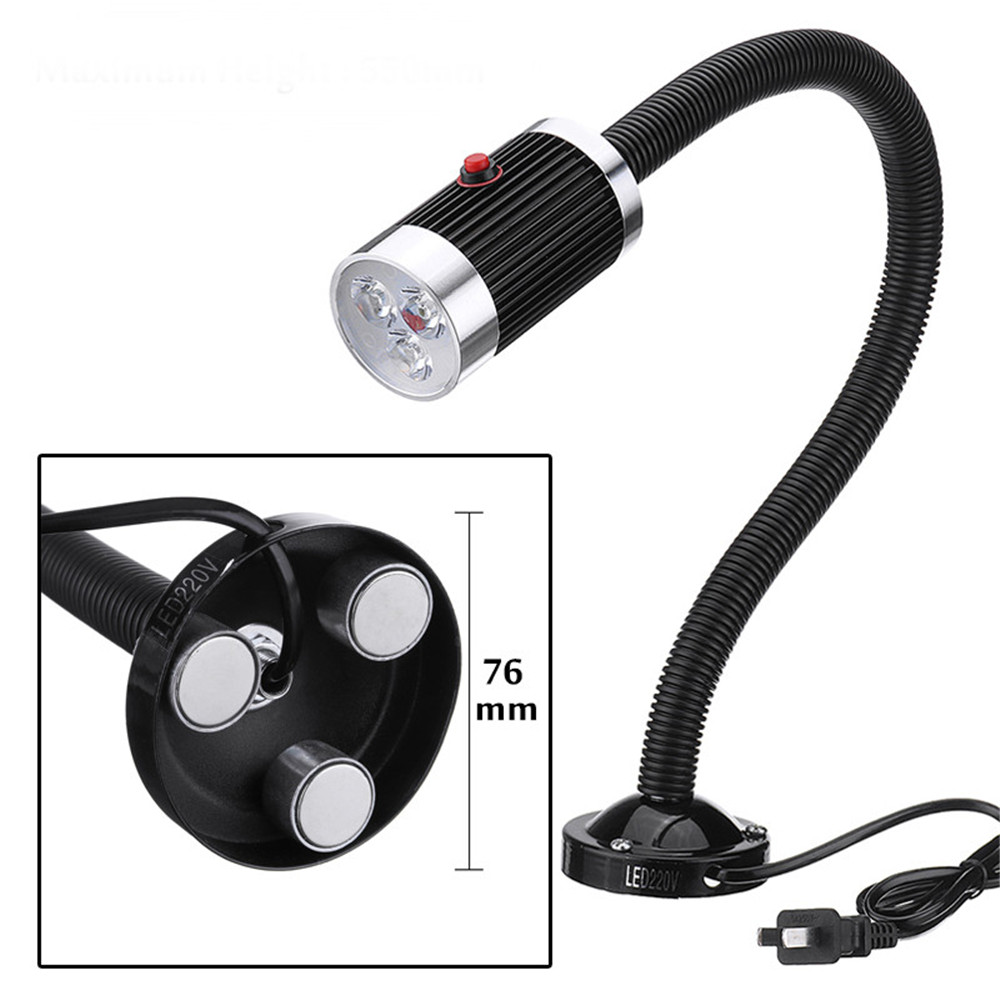 110-220V 9W Magnetic Base Work Light Aluminum Alloy Working Tool For CNC Machine
