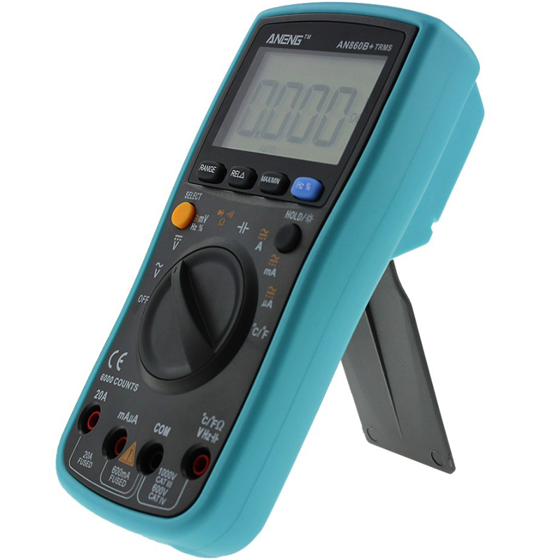ANENG AN860B+ Backlight Digital Multimeter AC/DC Current Voltage Resistance Frequency Temperature ??/?H Tester