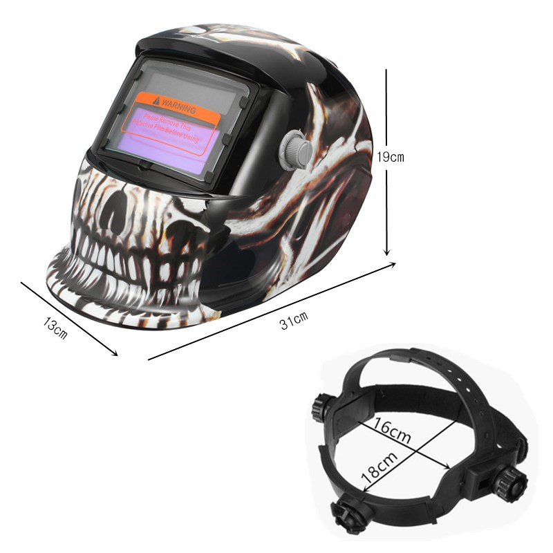 Skeleton Pattern Auto Darkening Solar Welding Welders Helmet Tig Mask Grinding Welders Masks