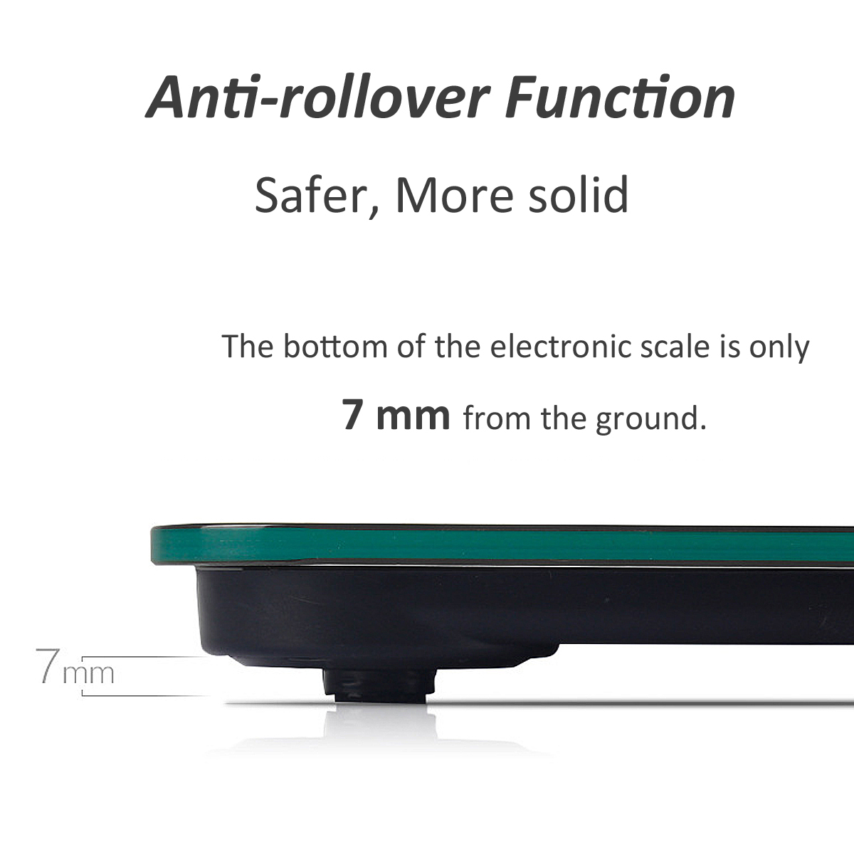 LCD Electronic Digital Tempered Glass 180kg Body Weight Scale