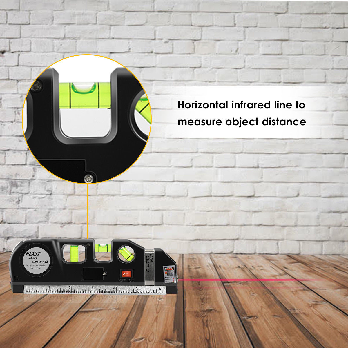 Laser Level Spirit Level Line Lasers Ruler Horizontal Ruler Measure Line Tools Adjusted Standard 