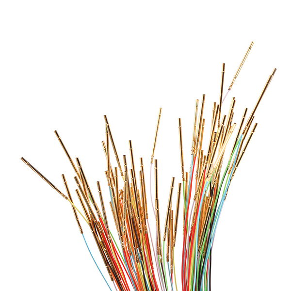 R50-2W7 Length 17.5mm 100Pcs Spring Test Probes Receptacle Pre-wired 