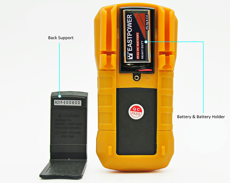 PEAKMETER MS8233E LCD Digital Auto Range Multimeter AC DC Ammeter Voltage Diode Continuity Tester 