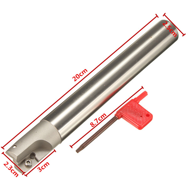 400R C25-25-200 Milling Tool Holder Seismic Angle Step Arbor For APMT1604 Insert