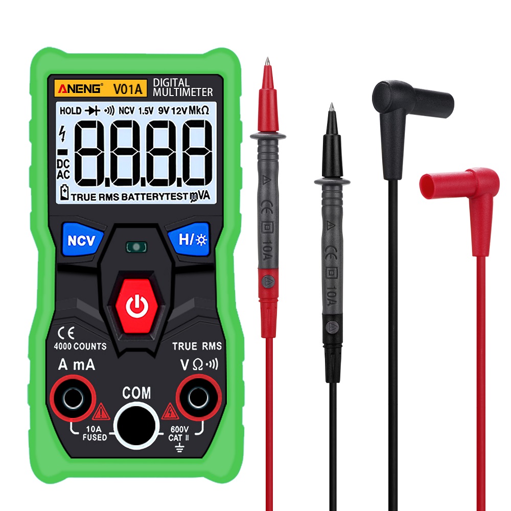ANENG V01A Digital True RMS Multimeter Tester Autoranging Automotriz Multimeter With NCV Data Hold LCD Backlight+Flashlight