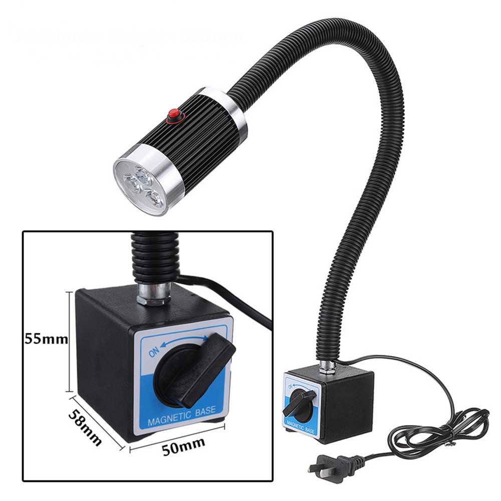 110-220V 9W Magnetic Base Work Light Aluminum Alloy Working Tool For CNC Machine