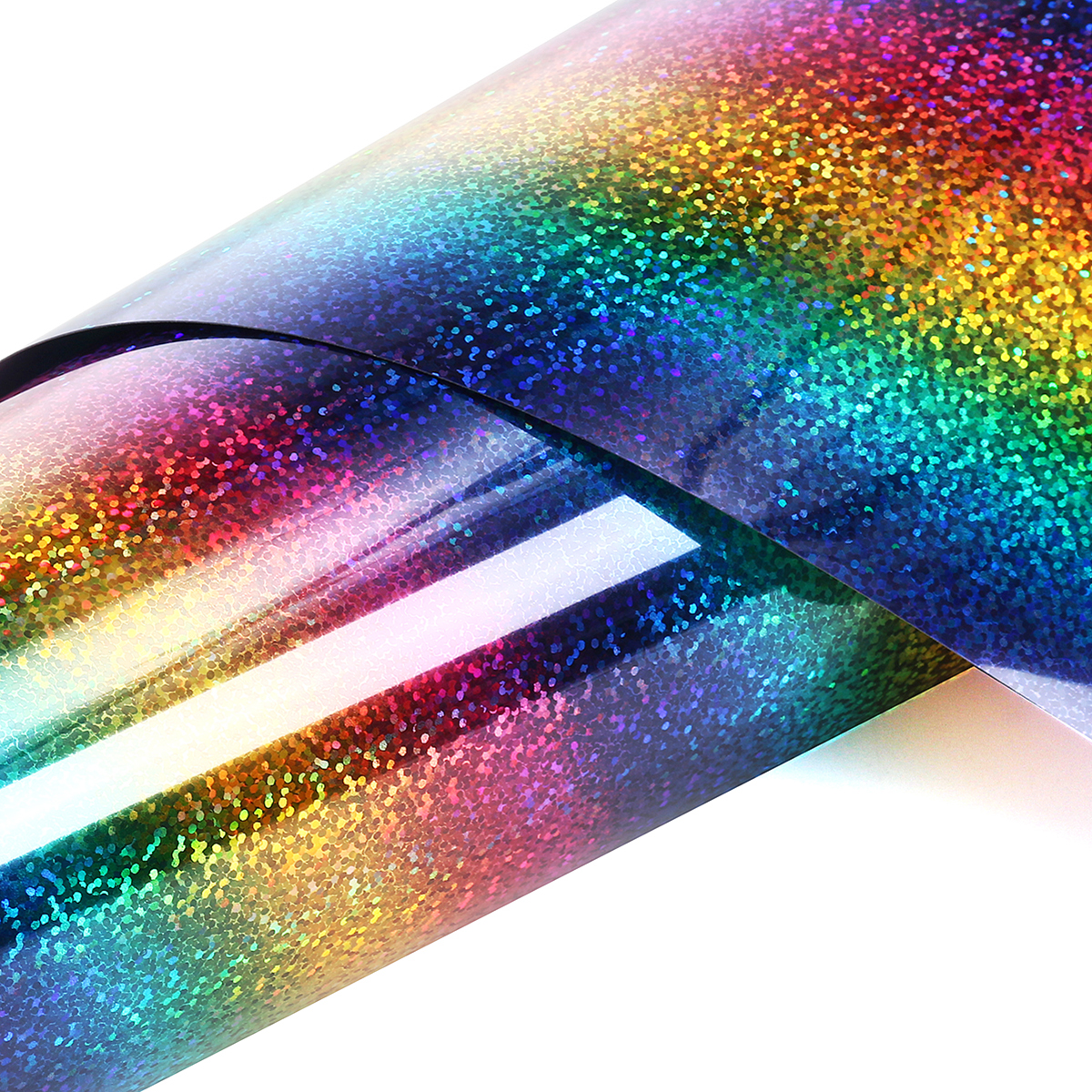 30/100cm Heat Transfer Vinyl Iron-on PU T-Shirt Garment Textile Press Film Rainbow