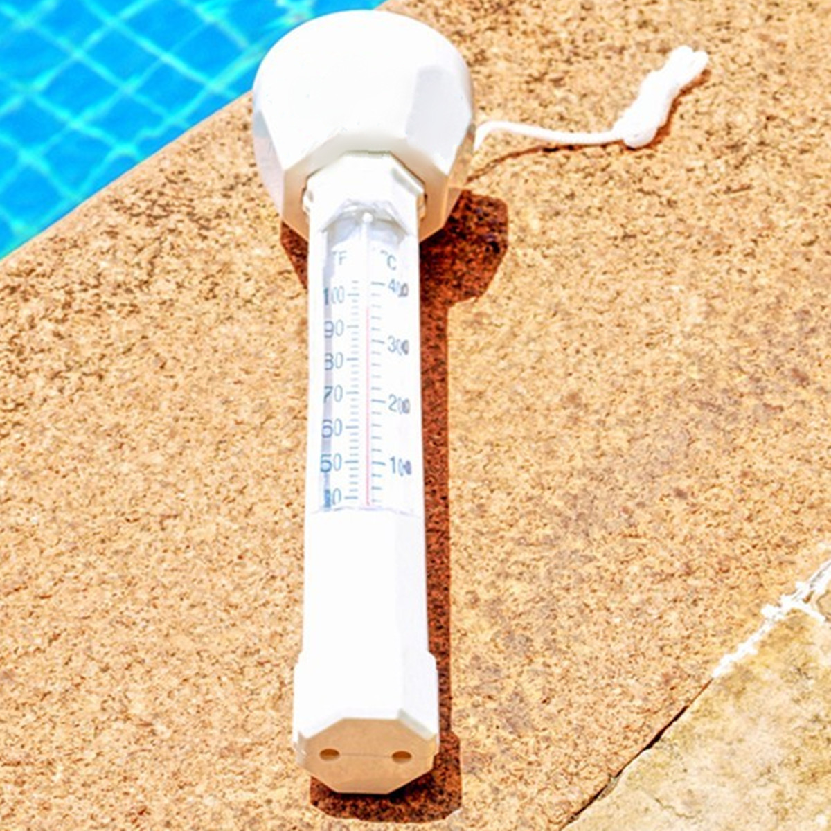 White Floating Water Swimming Pool Bath Spa Hot Tub Temperature Thermometer ??/?H