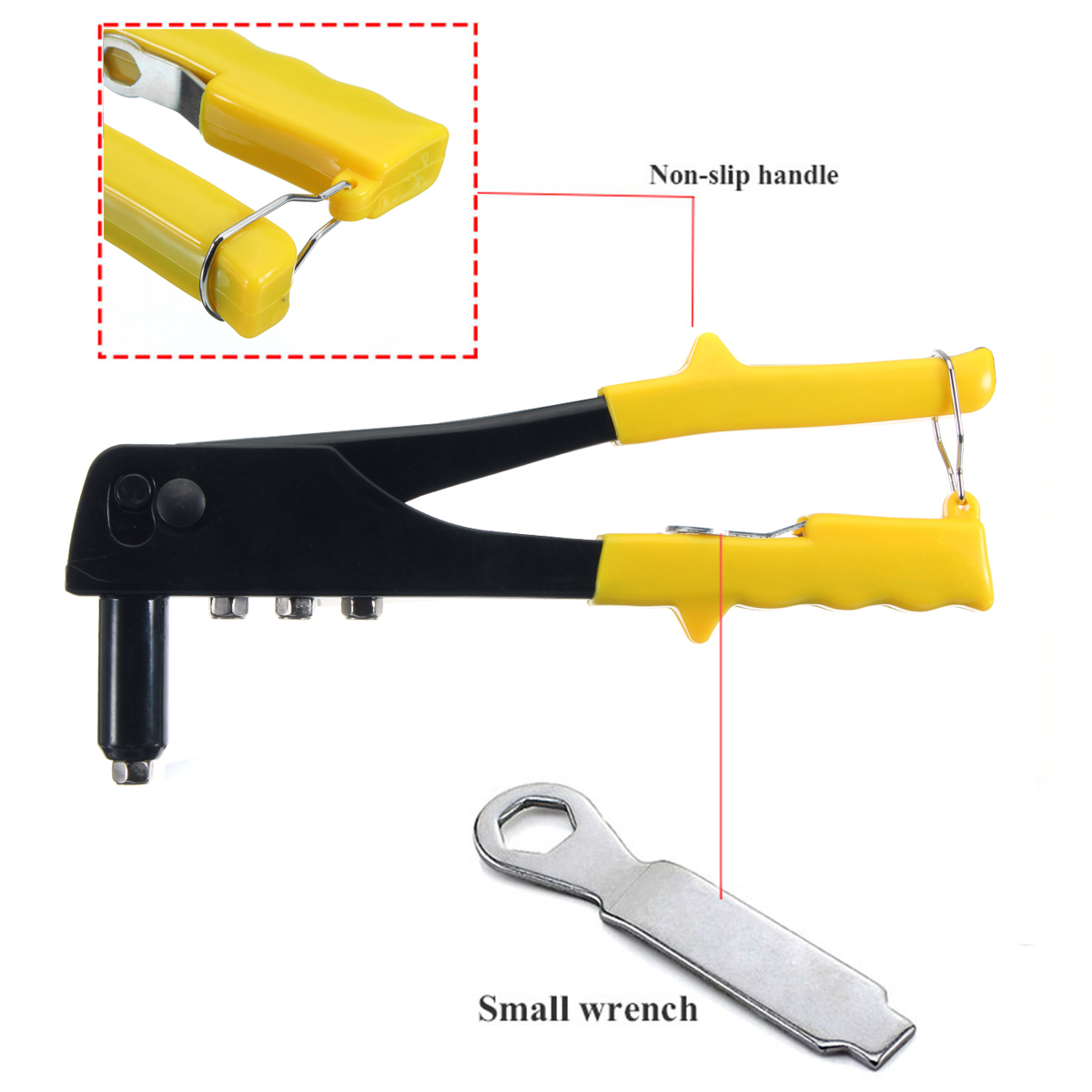 Perforated Hand Riveter Single Core Pulling 4.0mm 4.8mm 2.4mm 3.2mm With Wrench