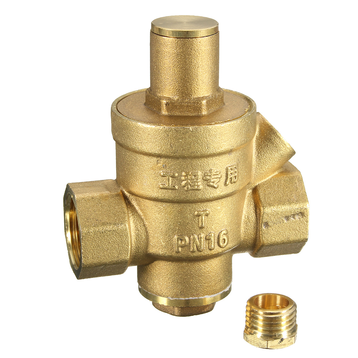 DN20 NPT ?'' Adjustable Brass Water Pressure Regulator Reducer with Gauge Meter