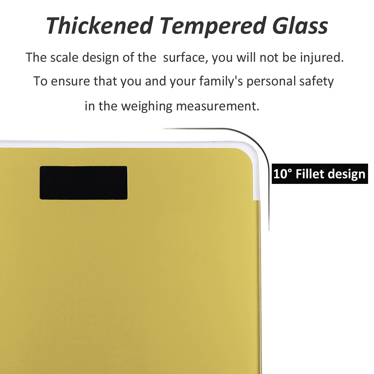 AOHANG 7 Plus USB Version 180kg LCD Electronic Digital Tempered Glass Body Weight Scale