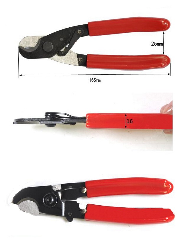 DERUI HS-206 Mini Design Cable Cutter Wire Cutter Tool Cut Up To 35mm2