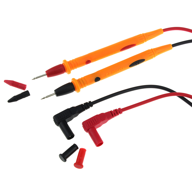 3010B 1000V 10A Heavy Duty Multimeter Voltmeter Rubberized Test Probe Leads Wire Pen Cable 