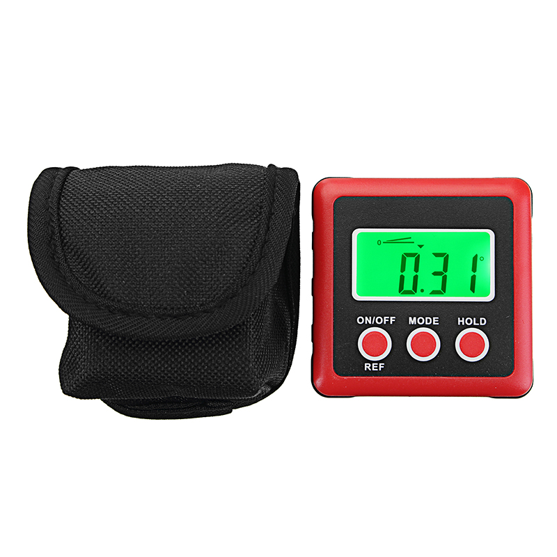 4 x 90?? Digital Bevel Box Gauge Angle Finder Protractor Waterproof LCD Green Backlight Display