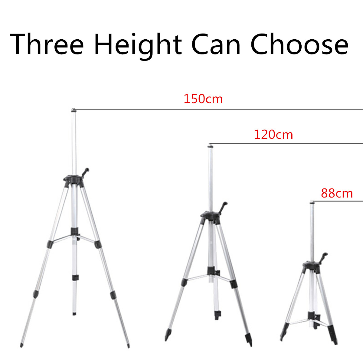 1.5M Universal Adjustable Alloy Tripod Stand Extension For Laser Air Level with Bag