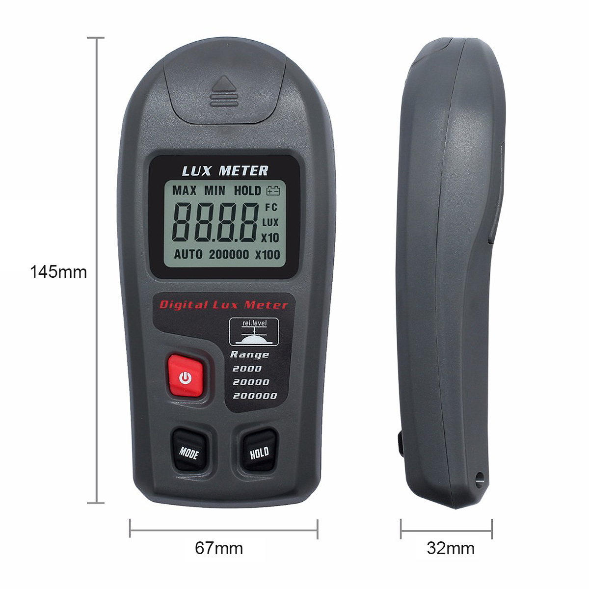 MT30 LCD Digital Display Handheld Light Lux Meter Tester Luxmeter Luminometer