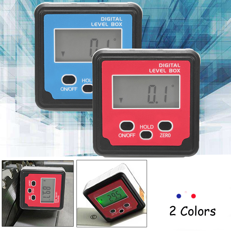 Digital Inclinometer Spirit Level Box Protractor Angle Finder Gauge Meter Bevel
