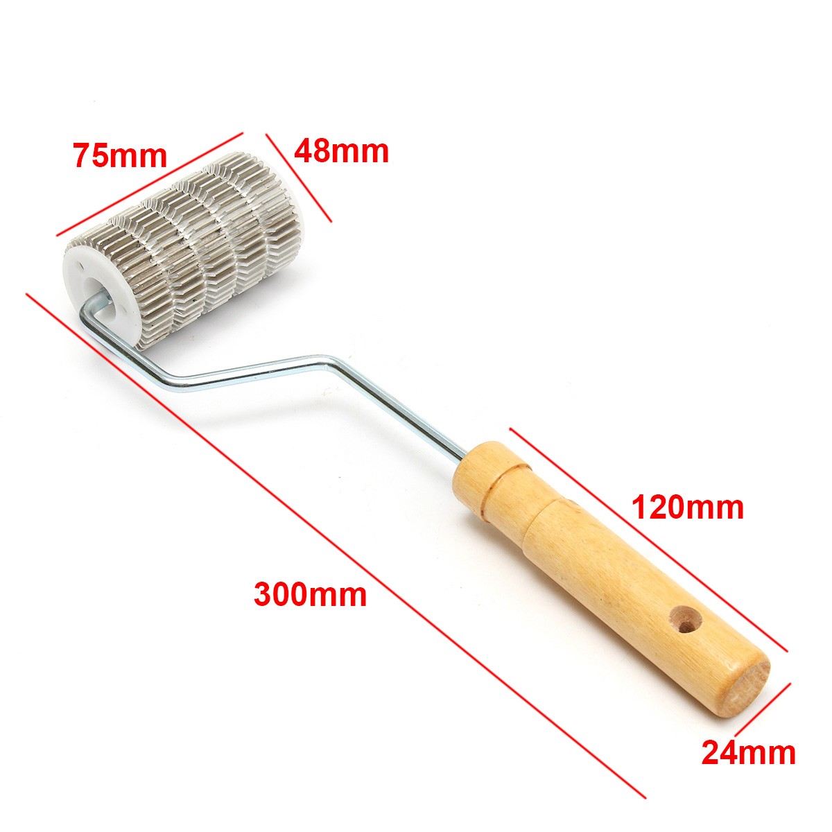 Fiber Glass Bubble Burster Paddle Roller 75mm x 48mm