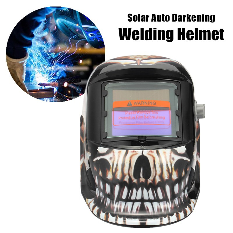 Skeleton Pattern Auto Darkening Solar Welding Welders Helmet Tig Mask Grinding Welders Masks