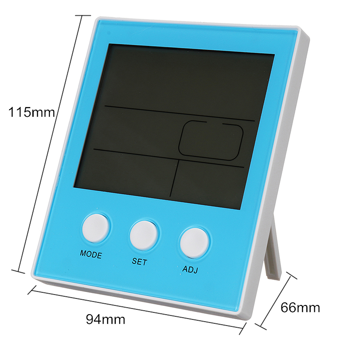 CH-904 Digital Thermometer Hygrometer Temperature Humidity Tester LED Backlight Time Date Calendar Alarm Clock Display Indoor