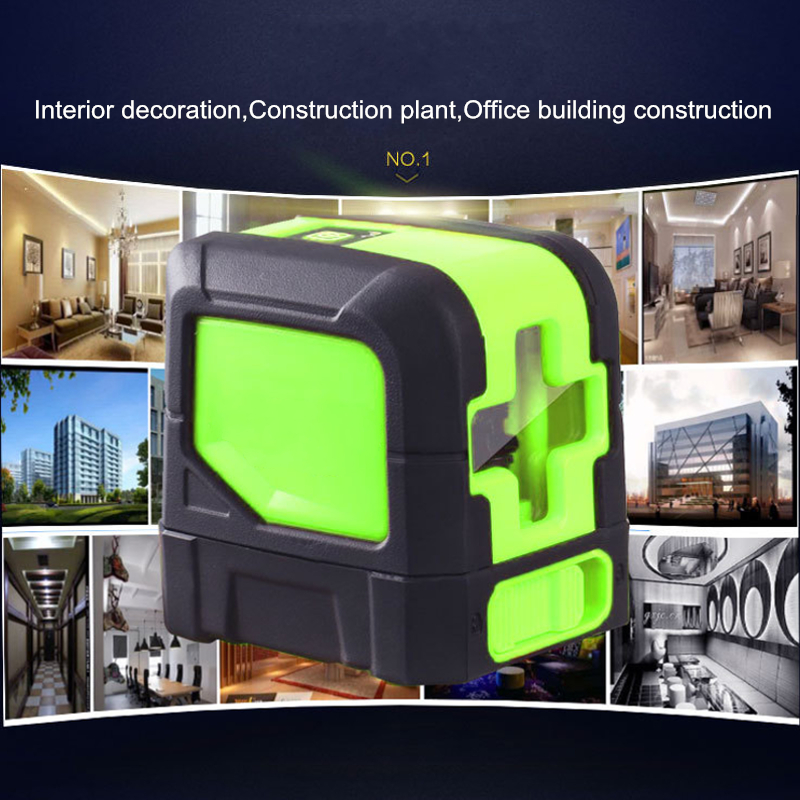 360?? Rotary 2 Line Laser Self Leveling Vertical Horizontal Level Green Measure Laser Level 
