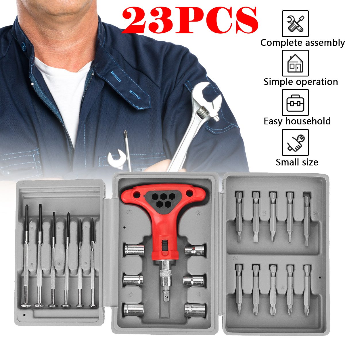 Ratchet Wrench Screwdriver Kit DIY Household Repair Tool Multifunctional Combination Toolkit