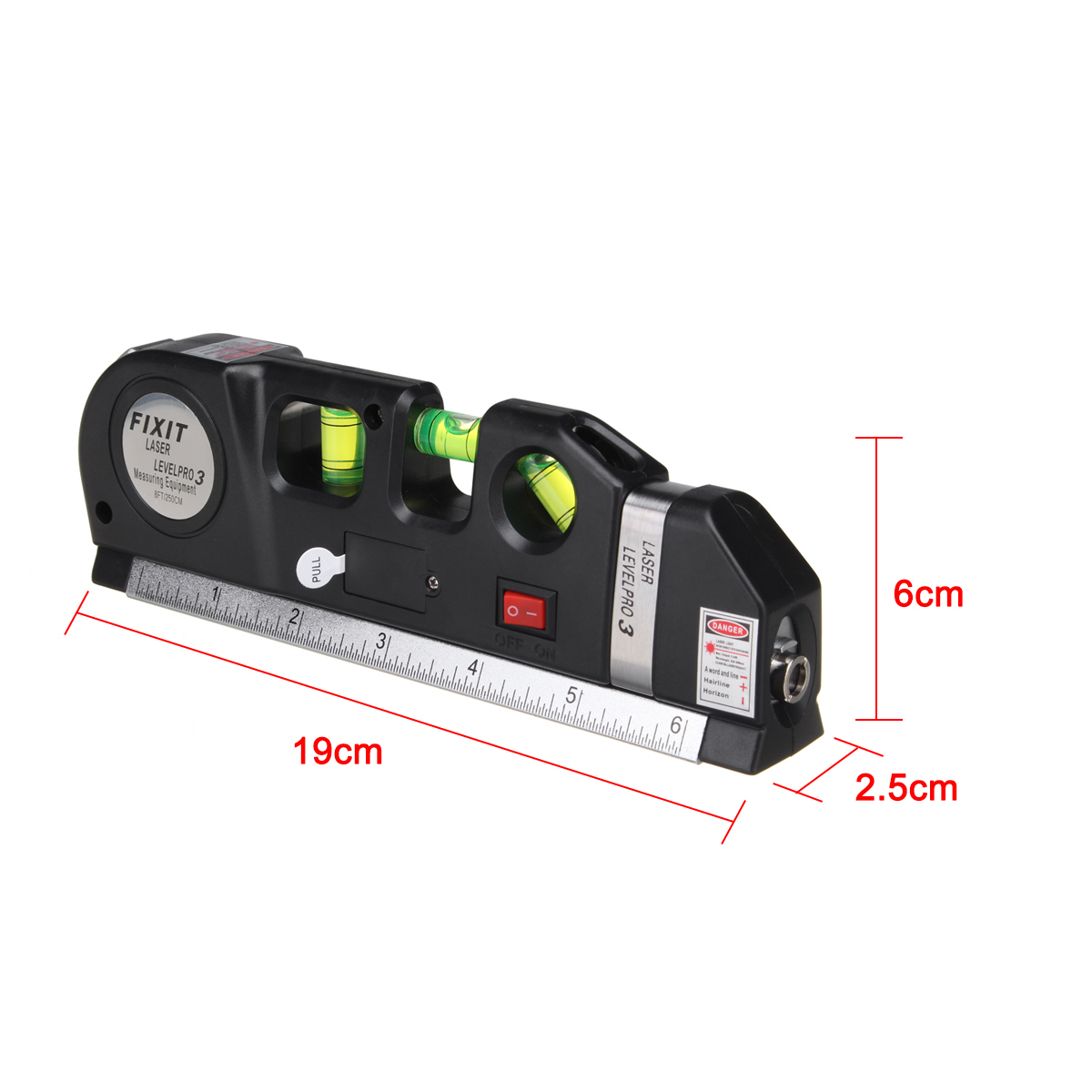 Laser Level Spirit Level Line Lasers Ruler Horizontal Ruler Measure Line Tools Adjusted Standard 