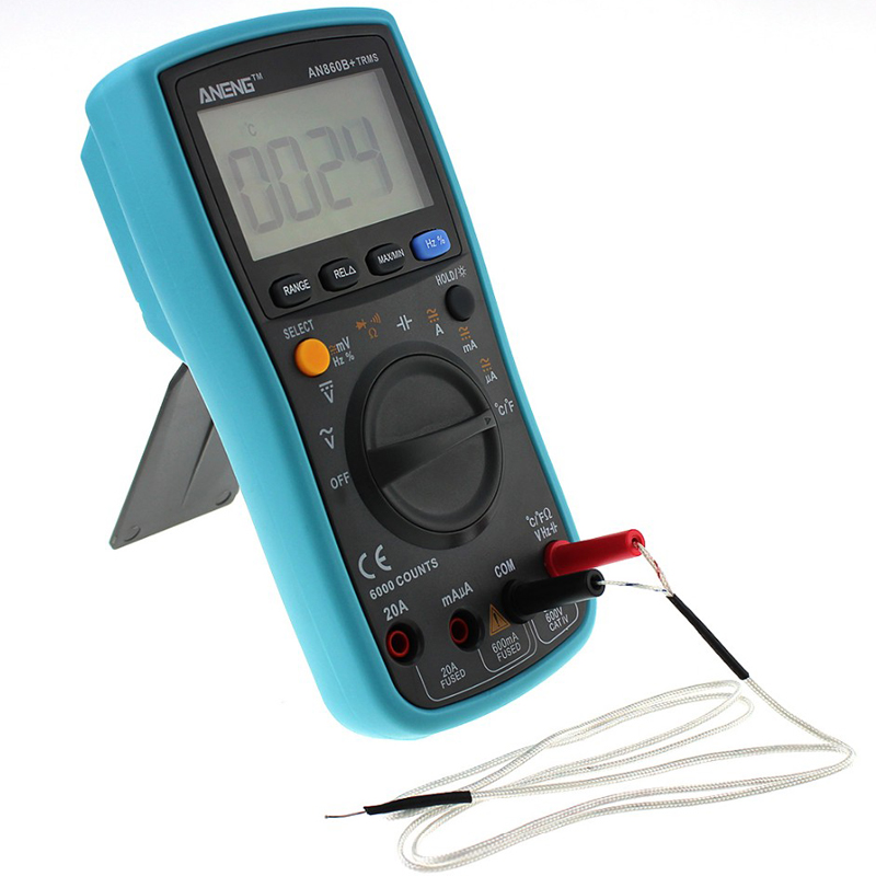 ANENG AN860B+ Backlight Digital Multimeter AC/DC Current Voltage Resistance Frequency Temperature ??/?H Tester