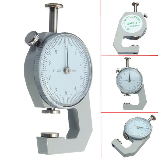 Thickness Gauge Tester Measure Leathercraft Tool 0-10mm Flat Paper Tissue