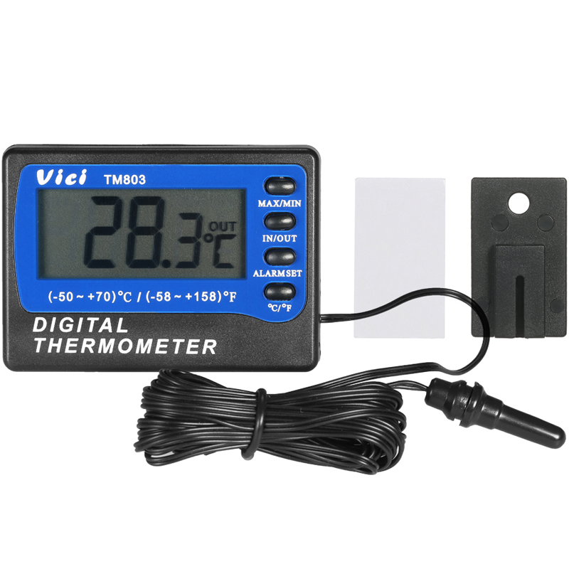 VICI TM803 Large LCD Display Fridge Refrigerator Freezer Thermometer -50~70?? Digital Alarm Temperature Meter ??/?H