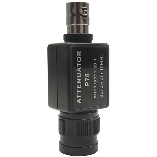 P78 20:1 Signal Attenuator 10MHz Bandwidth Oscilloscope Accessories BNC Adapter HT201 Upgrade Version