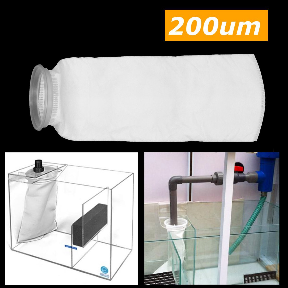 4 Inch Filter Socks 4 x 13 Inch Felt 200 Micron Sock Aquarium Reef Wet Dry Sump Bulk