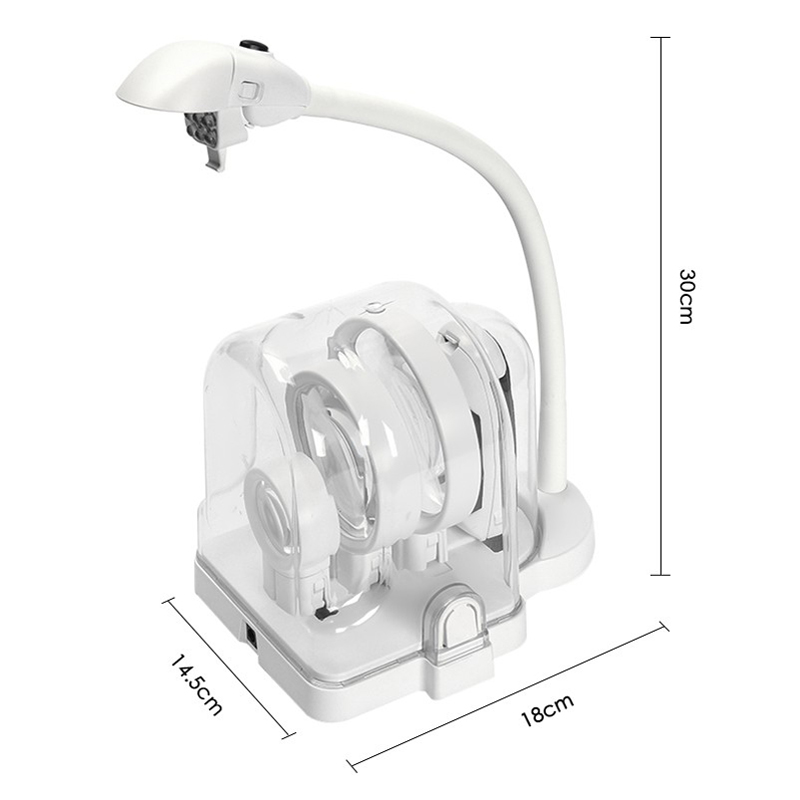 Multi-functional 3 Lens 2.5X 5X 16X Desktop Welding LED Magnifier Table Lamp Loupe Soldering Repair Magnifying Tool with 6 LED Light