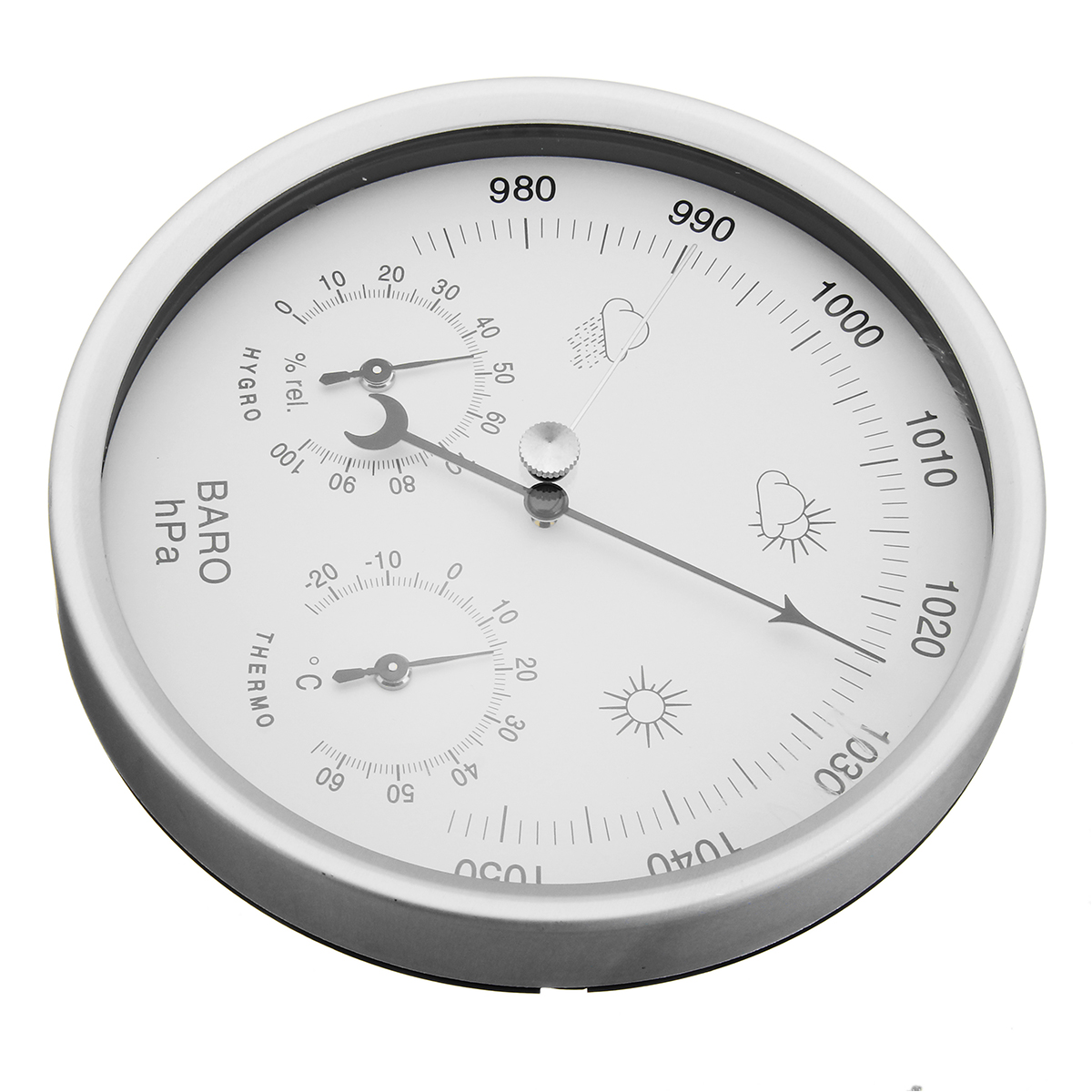 3 IN 1 Wall Hanging Weather Thermometer Barometer Hygrometer Home Decor 132MM