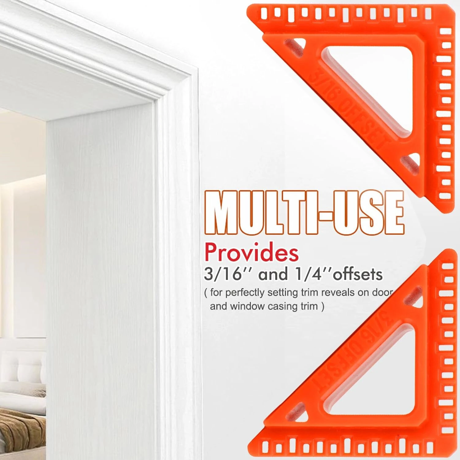 Door and Window Casing Reveal Tool - 3/16 & 1/4 Inch Trim Marker | ±0.01 Accuracy - Image 3