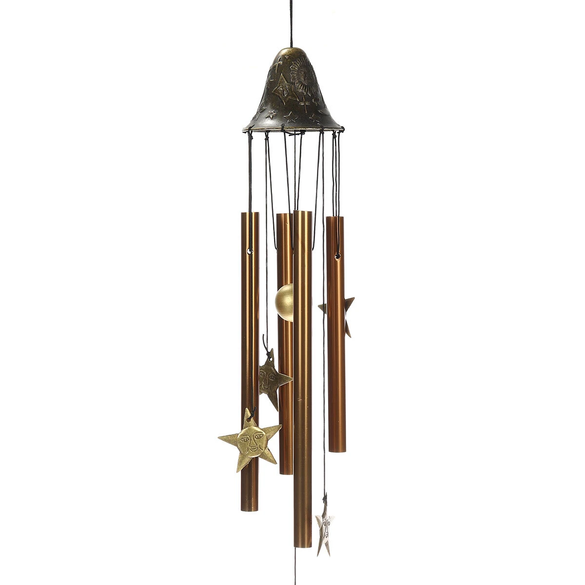 Wind Chimes Bell Pipe - Feng Shui Organ Decor - Star Moon Dolphin Design - Image 2
