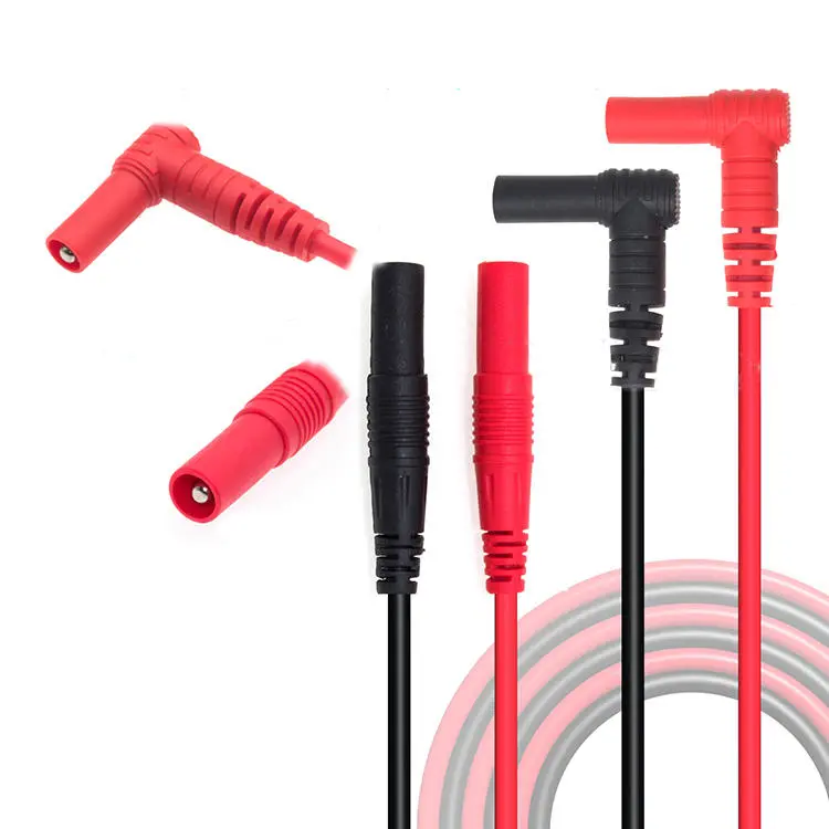 ML-1708 Multimeter Test Lead Set | Banana Plug to Alligator Clip | Silicone Wire 1.0/2.0 Pin - Image 2