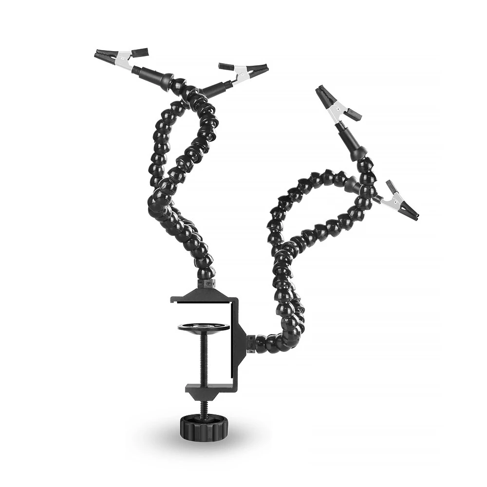 NEWACALOX 4Pcs Flexible Helping Hands Soldering Tool | PCB Repair Stand with Clamp - Image 5
